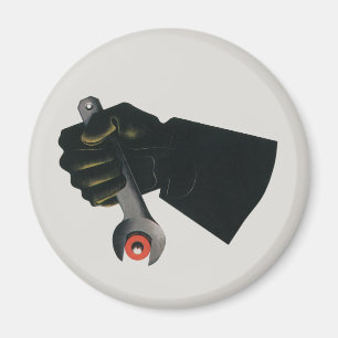 Vintages Geschäft, Fabrikmachinist Magnet