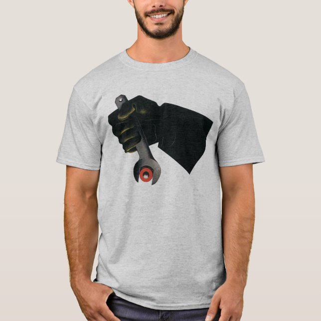 Vintages Geschäft, Fabrikmachinist T-Shirt (Vorderseite)