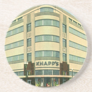 Vintages Geschäft, Kaufhaus Knapp Untersetzer