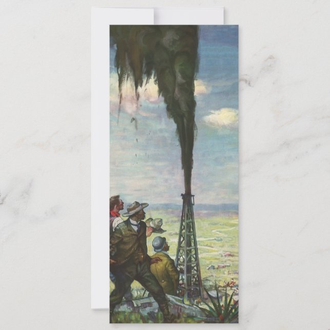 Vintages Geschäft, Öl gut mit den Arbeitnehmern gi (Vorderseite)