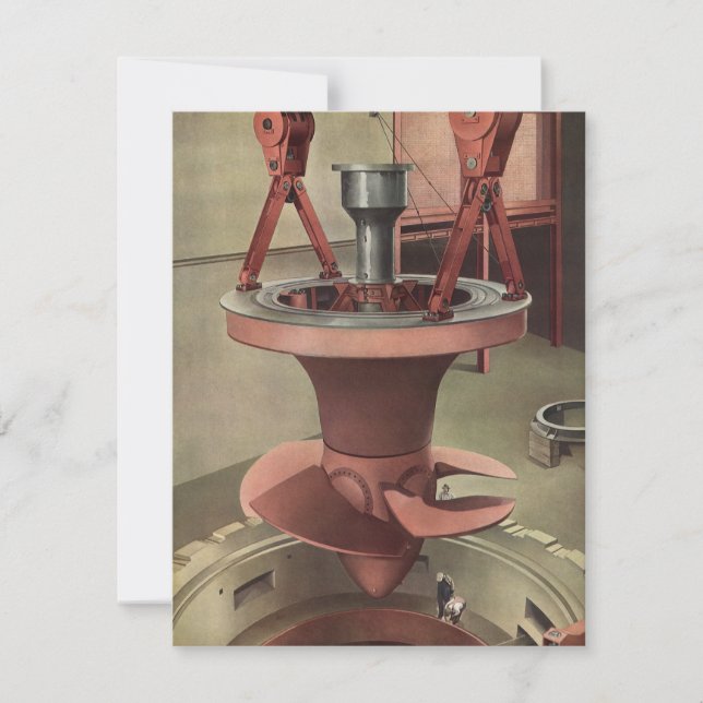 Vintages Geschäft, Riesenwasserturbinenenergie (Vorderseite)