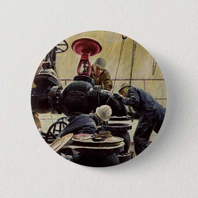 Vintages Geschäft, Seefahrt Button (Vorderseite)