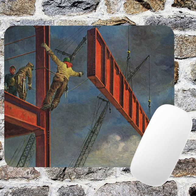 Vintages Geschäft, Stahlarbeiter Mousepad (Von Creator hochgeladen)