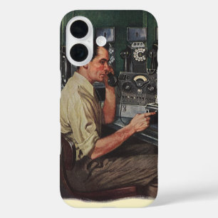 Vintages Geschäft, Telefonreparateur iPhone 16 Hülle