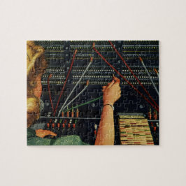 Vintages Geschäft, Telefonschalter Puzzle