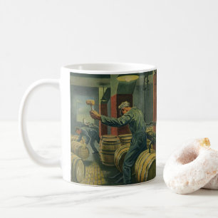 Vintages Geschäft, Weinherstellung Weinkeller Kaffeetasse