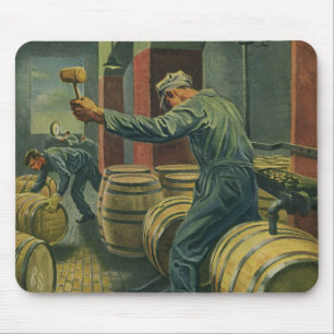 Vintages Geschäft, Weinherstellung Weinkeller Mousepad