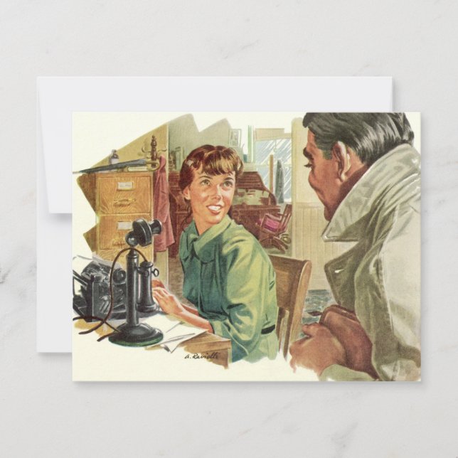 Vintages Geschäftsbüro, Vorstandsvorsitzender und  (Vorderseite)