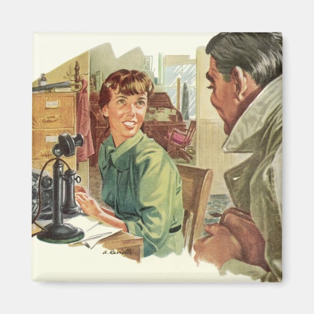 Vintages Geschäftsbüro, Vorstandsvorsitzender und  Magnet (Vorne)