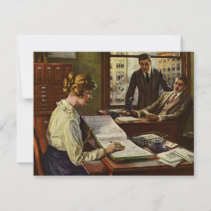 Vintages Geschäftstreffen, Büro mit Führungskräfte