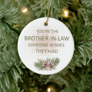 Vintages Geschenk des Schwiegersohn Keramik Ornament