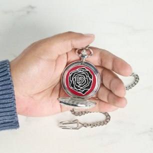 Vintages Geschenk für die Schwarze Rose Armbanduhr