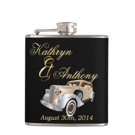 Vintages Geschenk für Gatsby Style Groom Flachmann