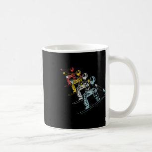 Vintages Geschenk für Snowboarder Wintersport Rist Kaffeetasse