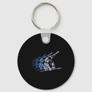 Vintages Geschenk für Snowboarder Wintersport Rist Schlüsselanhänger