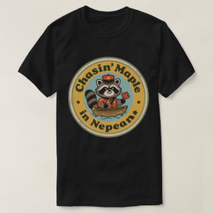 Vintages Geschenk von Nepean Ontario Raccoon T-Shirt