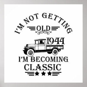 Vintages Geschenk zum 80. Geburtstag Poster