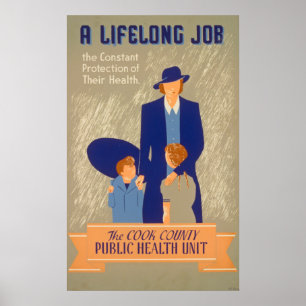 Vintages Gesundheitspopster Poster