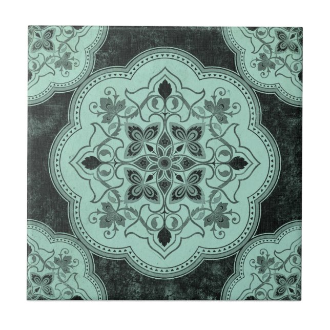 Vintages Gewebe Fliese (Vorderseite)