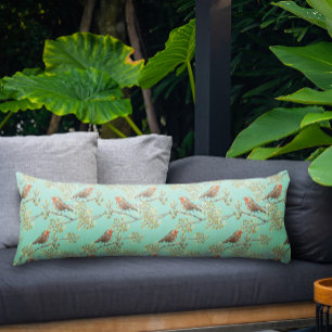 Vintages gezeichnetes europäisches Vogelmuster Seitenschläferkissen