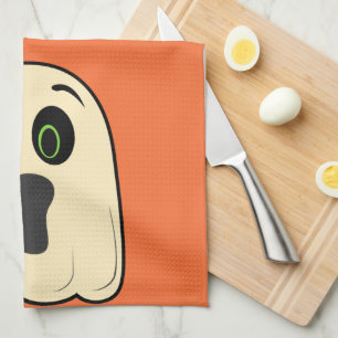 Vintages Ghost Geschirrtuch