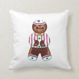 Vintages Gingerbrot-Menschenwurzelpilz Kissen