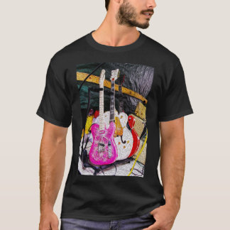 Vintages Gitarren-T-Shirt T-Shirt