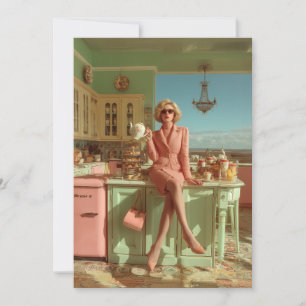 Vintages Glam in der Küche Einladung