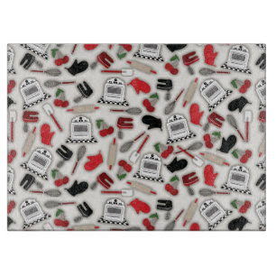 Vintages Glamour-Küchen-Ausschnitt-Brett Schneidebrett