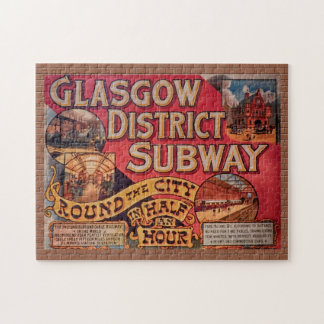 Vintages Glasgow City Subway Poster Puzzle