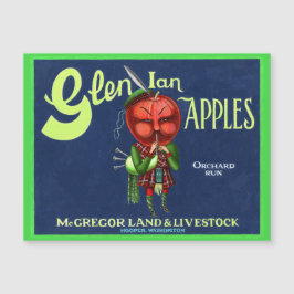 Vintages Glen Ian Apples Logo, Hooper, Washington, Magnetkarte