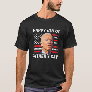 Vintages Glück 4. Juli Joe Biden verwirrte Fathe T-Shirt