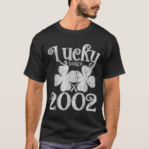 Vintages Glück Seit 23.2002 Lucky St. Patricks Day T-Shirt