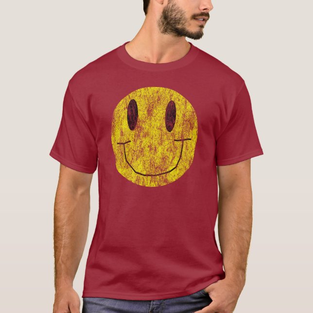 Vintages glückliches Shirt (Vorderseite)