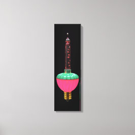 Vintages Glühen Single Leinwanddruck