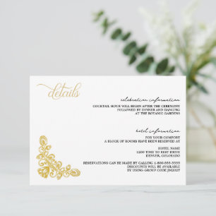 Vintages Gold Begleitkarte