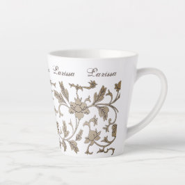 Vintages Gold Chinoiserie Individuelle Name Milchtasse