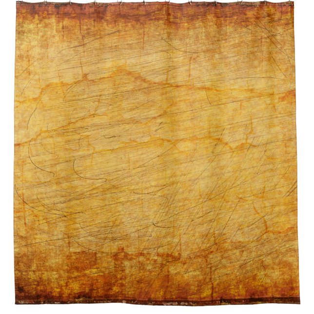 Vintages Gold Duschvorhang (Vorderseite)