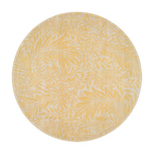 Vintages Gold Larkspur Blume Muster Schneidebrett