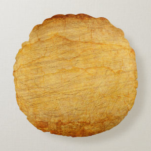 Vintages Gold Rundes Kissen