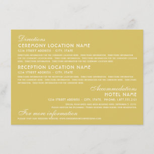 Vintages Gold und Elfenbeinküste Begleitkarte