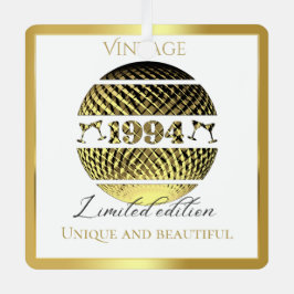 Vintages Gold von 1994 Ornament Aus Metall