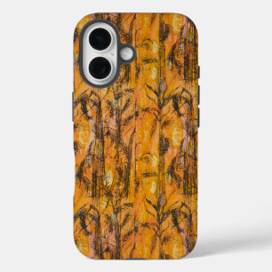 Vintages Golden Harvest Textile Muster iPhone 16 Hülle