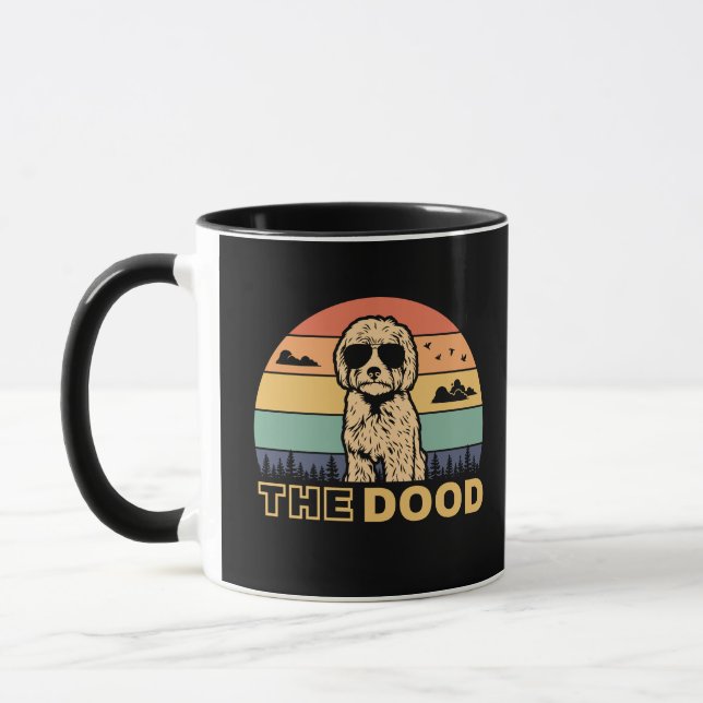 Vintages Goldendoodle Das Dood Goldendoodle Tasse (Links)