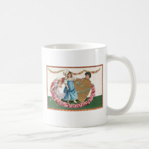Vintages Goldenes Herz Kaffeetasse
