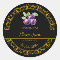 Vintages Goldmedaille-Jam-Label | Schwarz