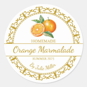 Vintages Goldmedaille Orange-Marmalade-Label Runder Aufkleber