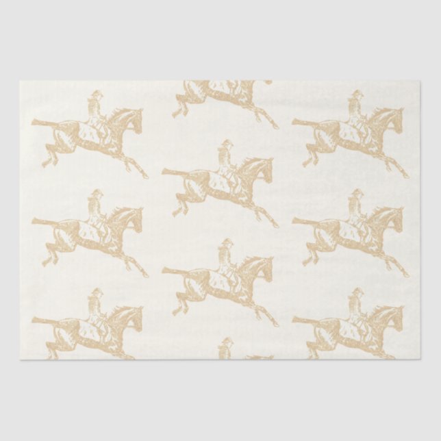 Vintages Goldrausch Seidenpapier (Vorderseite)