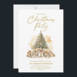 Vintages Goldweiße Weihnachtsbaumgeschenke Party Einladung<br><div class="desc">Weihnachts-Party Einladung mit dem Gemälde eines Weihnachtsbaumes mit wunderschönen,  goldfarbenen und weißen Geschenken. Personalisieren Sie Ihre Party-Informationen. Kontaktieren Sie mich,  um Hilfe bei Ihren Anpassungen zu erhalten oder um zusätzliche Matching oder Koordination von Zazzle-Produkten für Ihr Party anzufordern.</div>