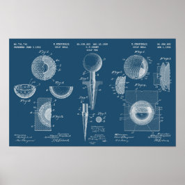 Vintages Golf Patent Poster 1 Cyanograph